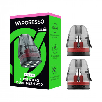 Pack of 2 Cartridges 5mL Dual Mesh Luxe X Vaporesso