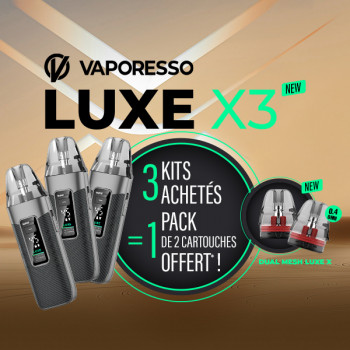 Offre Kit Luxe X3 Carbon Black Vaporesso