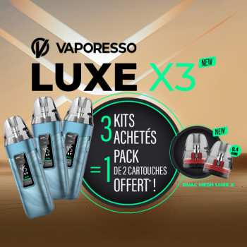 Offre Kit Luxe X3 Fluid Blue Vaporesso
