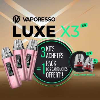 Offer Luxe X3 Kit Sheer Pink Vaporesso