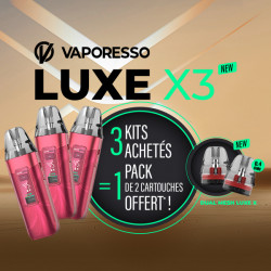 Offre Kit Luxe X3 Sheer Red Vaporesso