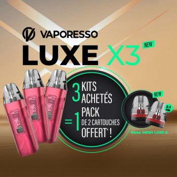Offre Kit Luxe X3 Sheer Red Vaporesso