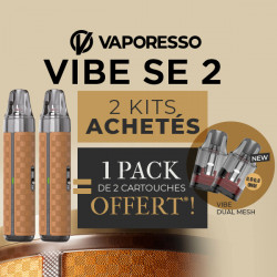 Offre Kit Vibe SE 2 Leather Brown Vaporesso