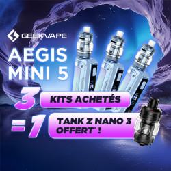 Offre Kit Aegis Mini 5 Aqua Blue Geekvape
