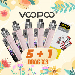 Offer Drag X3 Kit Glow Pink Voopoo
