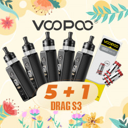 Offer Kit Drag S3 Spray Black Voopoo
