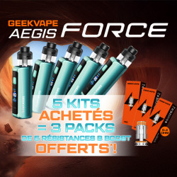 Offre Kit Aegis Force Moss Green + packs B Boost offerts Geekvape