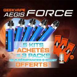Offre Kit Aegis Force Chamelon Prism + packs B Boost offerts Geekvape