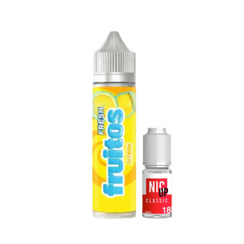 Citron Fruitos Fresh 50ml + Booster Nic Up 10ml 18mg
