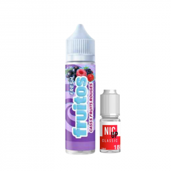 Cassis Fruits Rouges Fruitos Fresh 50ml + Booster Nic Up 10ml 18mg