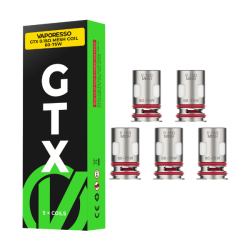 Pack de 5 résistances GTX V2 0,6 ohm PM80 Vaporesso