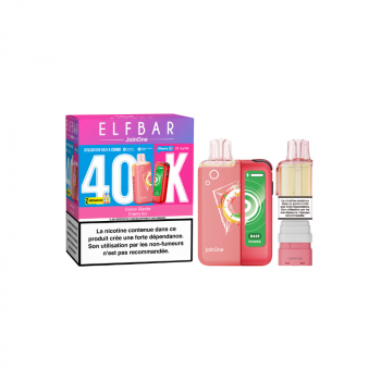 Kit JoinOne 40000 (2x10ml 20mg) Elfbar Cerise Glacée