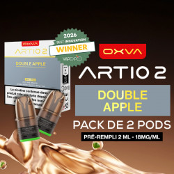 Pack de 2 Cartouches Artio 2 Double Apple 2ml 18mg OXVA