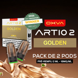 Pack de 2 Cartouches Artio 2 Golden 2ml 18mg OXVA