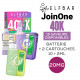 Kit JoinOne 40000 (2x10ml 20mg) Elfbar Cerise Glacée