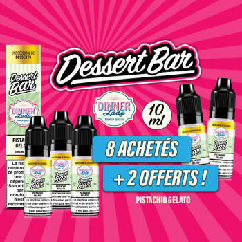 Offer 10mL Pistachio Gelato Dessert Bar Dinner Lady