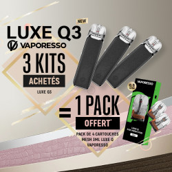 Offre Kit Luxe Q3 Classic Black Vaporesso