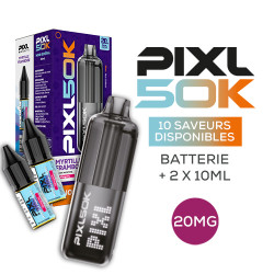 Kit PIXL 50K (2x10ml 20mg) Noir Sidéral PIXL
