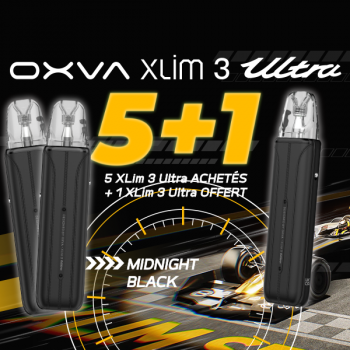 Offre Kit Xlim 3 Pod Ultra Midnight Black OXVA