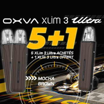 Offre Kit Xlim 3 Pod Ultra Mocha Brown OXVA