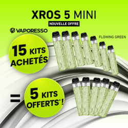 Offre Kit Xros 5 Mini Flowing Green Vaporesso
