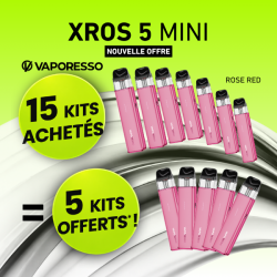 Offre Kit Xros 5 Mini Rose Red Vaporesso