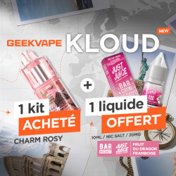 Offre Kit Kloud Charm Rosy Geekvape x Just Juice