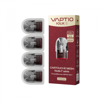 Pack de 4 Cartouches Nolik-T Vaptio 0.6ohm