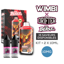 Kit The Beast 45K Eternal Fire 750mah 10ml (2x10ml) Wimbi X Drifter 10mg