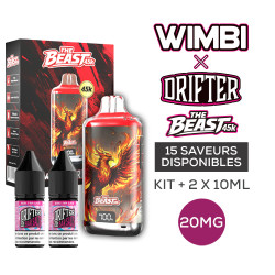 Kit The Beast 45K Eternal Fire 750mah 10ml (2x10ml) Wimbi X Drifter 20mg