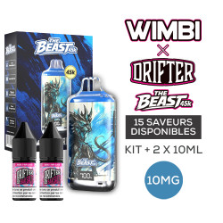 Kit The Beast 45K Glacial Warden 750mah 10ml (2x10ml) Wimbi X Drifter 10mg