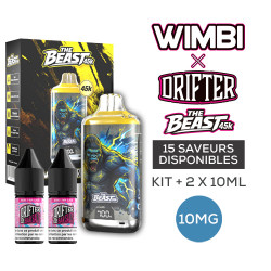 Kit The Beast 45K Thunder Kong 750mah 10ml (2x10ml) Wimbi X Drifter 10mg