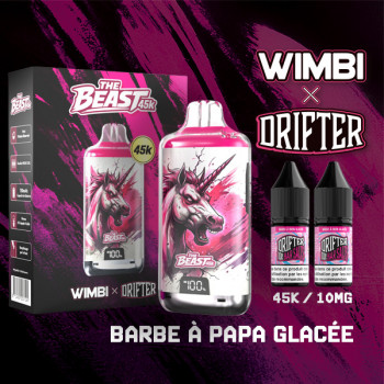 Kit The Beast 45K Mystic Unicorn 750mah 10ml (2x10ml) Wimbi X Drifter 10mg