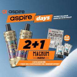 Offre Kit Magnum Nano Gold & Parthenon Aspire