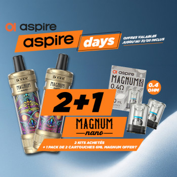 Offre Kit Magnum Nano Gold & Parthenon Aspire