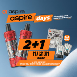 Offre Kit Magnum Nano Red & Old School Tape Aspire
