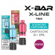 X-Line 15K Cartridges (10+2ml) 20mg X-Bar Black dragon Ice