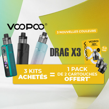 Offre Kit Drag X3 Nouvelles Couleurs Voopoo