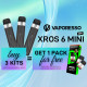 Offre Kit XROS 6 Mini Black Vaporesso