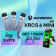 Offer XROS 6 Mini Kit Plume Blue Vaporesso