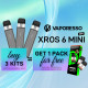Offre Kit XROS 6 Mini Titanium Black Vaporesso