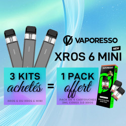 Offre Kit XROS 6 Mini Titanium Black Vaporesso