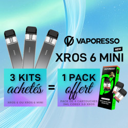 Offre Kit XROS 6 Mini Titanium Silver Vaporesso