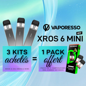 Offre Kit XROS 6 Mini Titanium Silver Vaporesso