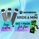 Offre Kit XROS 6 Mini Titanium Colours Vaporesso