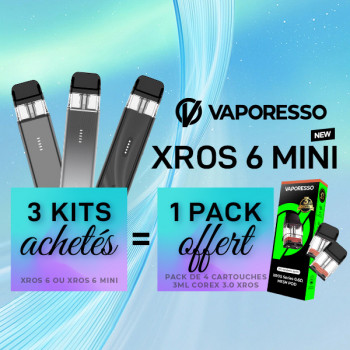 Offre Kit XROS 6 Mini Titanium Colours Vaporesso