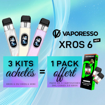 Offre Kit XROS 6 Light Colours Vaporesso