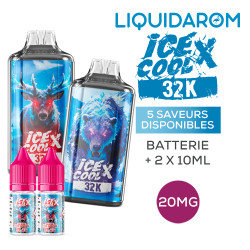 Kit Ice Cool X 32000 10ml (2x10ml 20mg) By Liquidarom