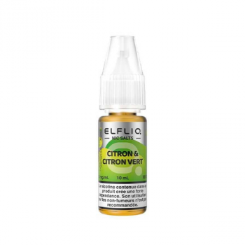 ELFLIQ Nic Salt 10ml 10mg - Elfbar Citron & Citron Vert 