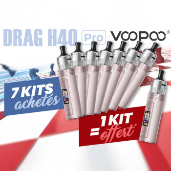 Offre Kit Drag H40 Pro Glow Pink Voopoo